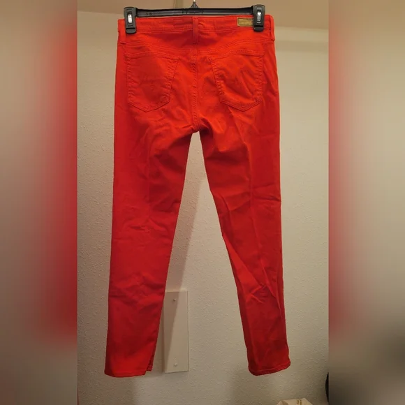AG Adriabo Goldschmied  Vibrant Red Pants 30 - Picture 2 of 13